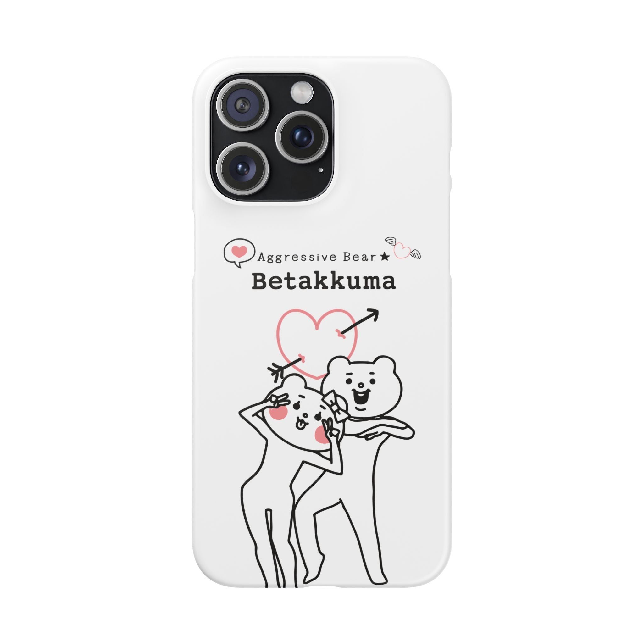 Betakkuma Arrow Heart Phone Case