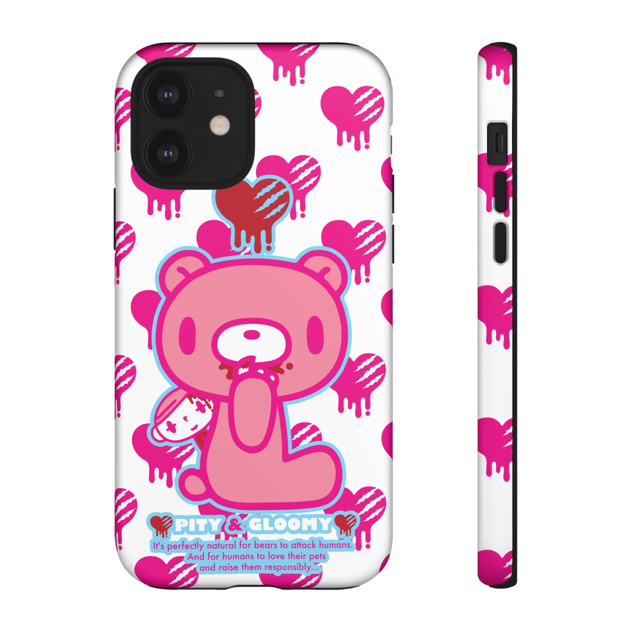 Gloomy Bear White Phone Case