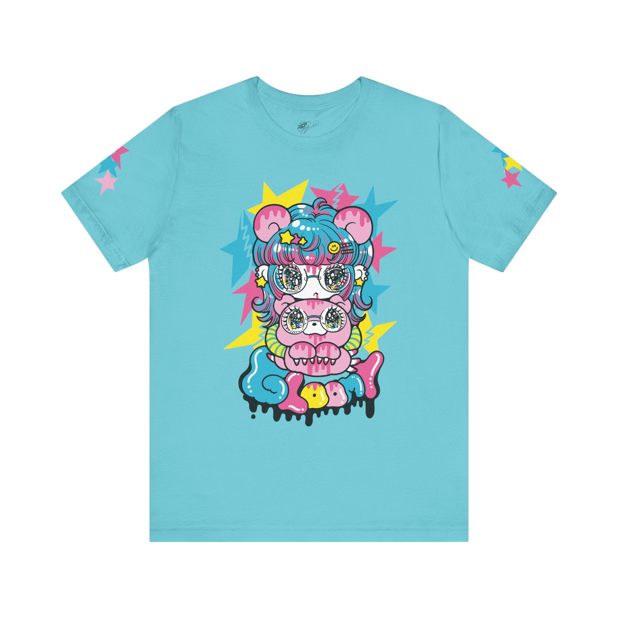 YURIE SEKIYA X GLOOMY BEAR🌟 STARRY GAL 2024 ユニセックス 半袖Tシャツ