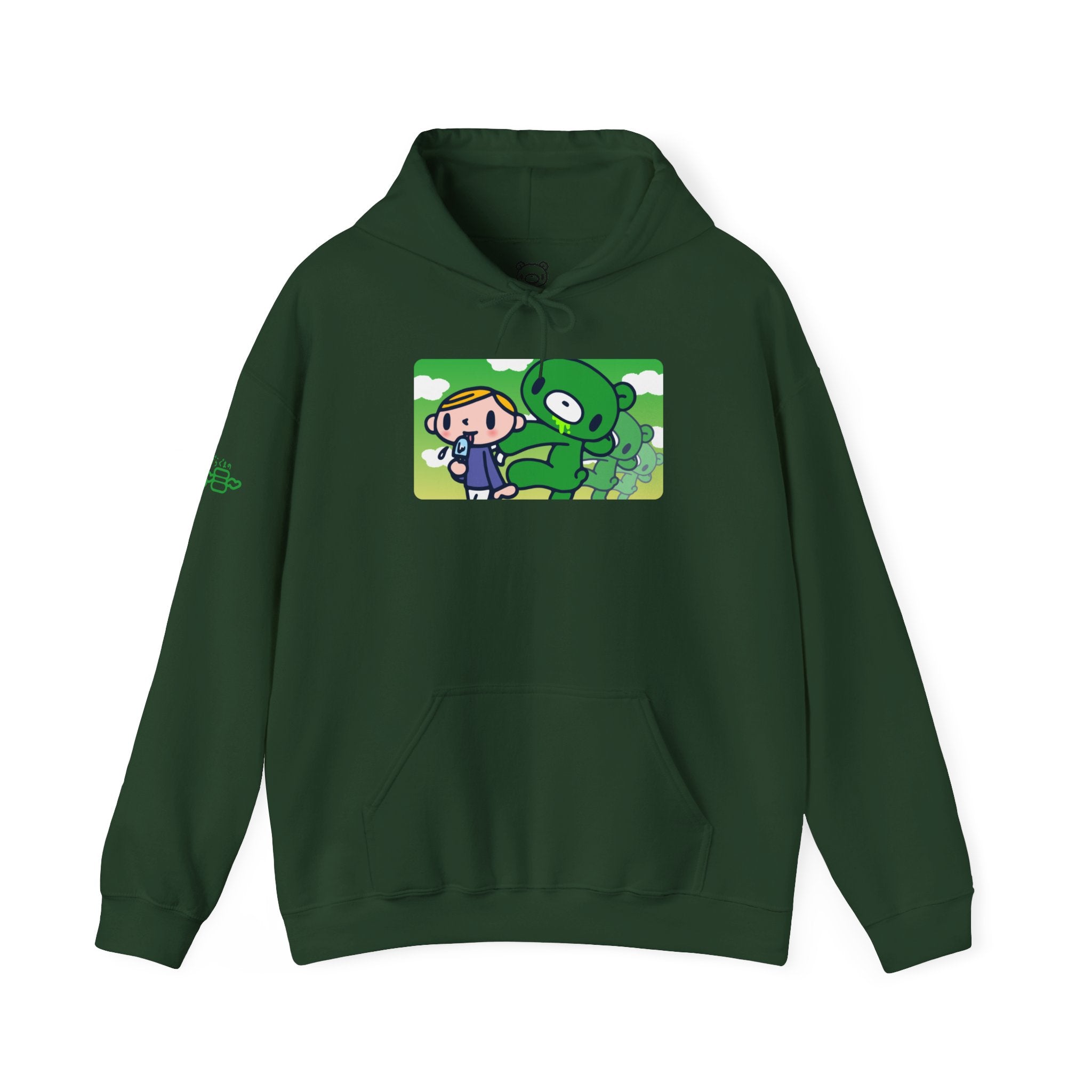 Sneak Up Green Gloomy Bear Hoodie