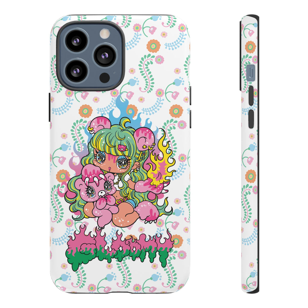 YURIE SEKIYA X GLOOMY BEAR ⭐️ FIRE GIRL PHONE CASE