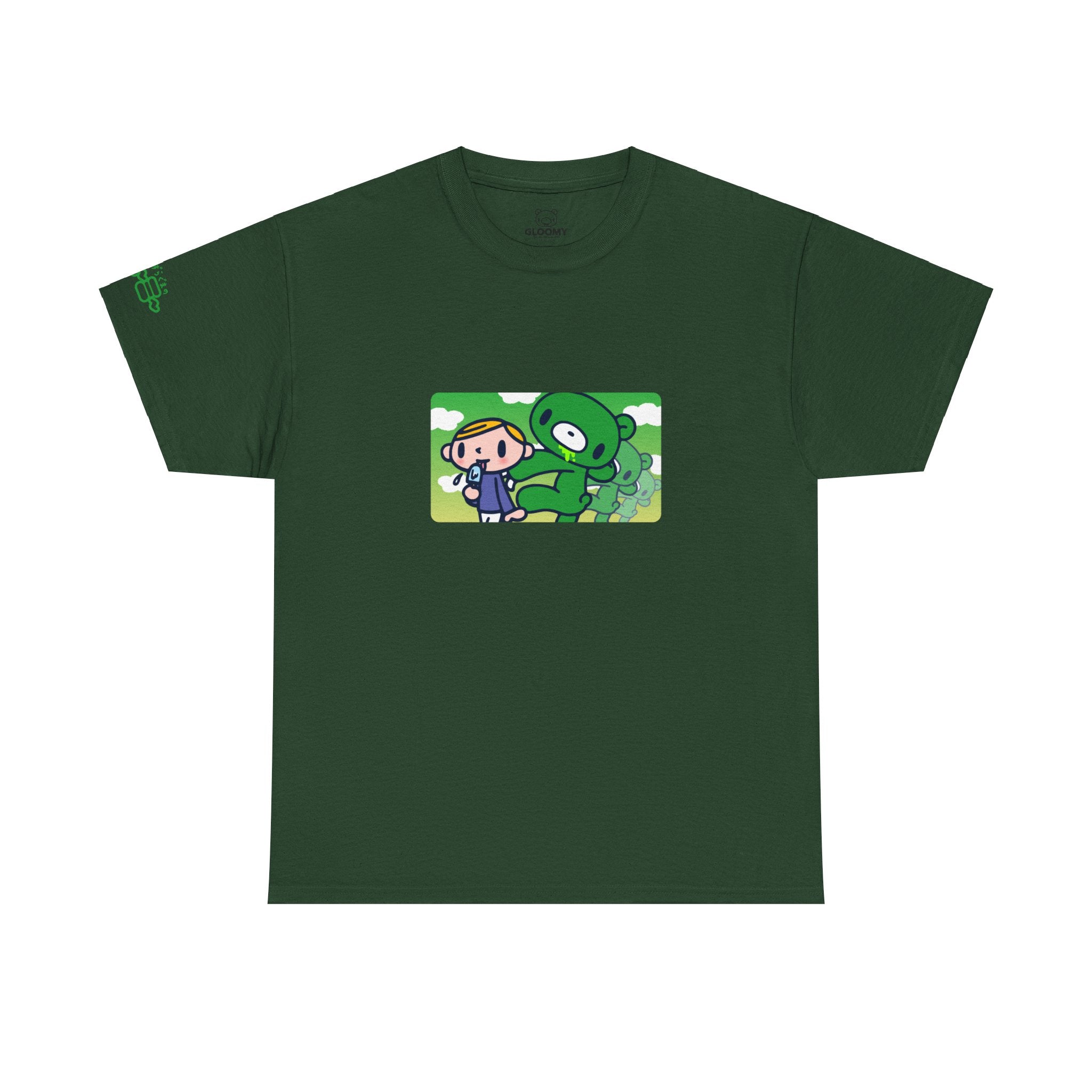 Sneak Up Green Gloomy Bear Tee