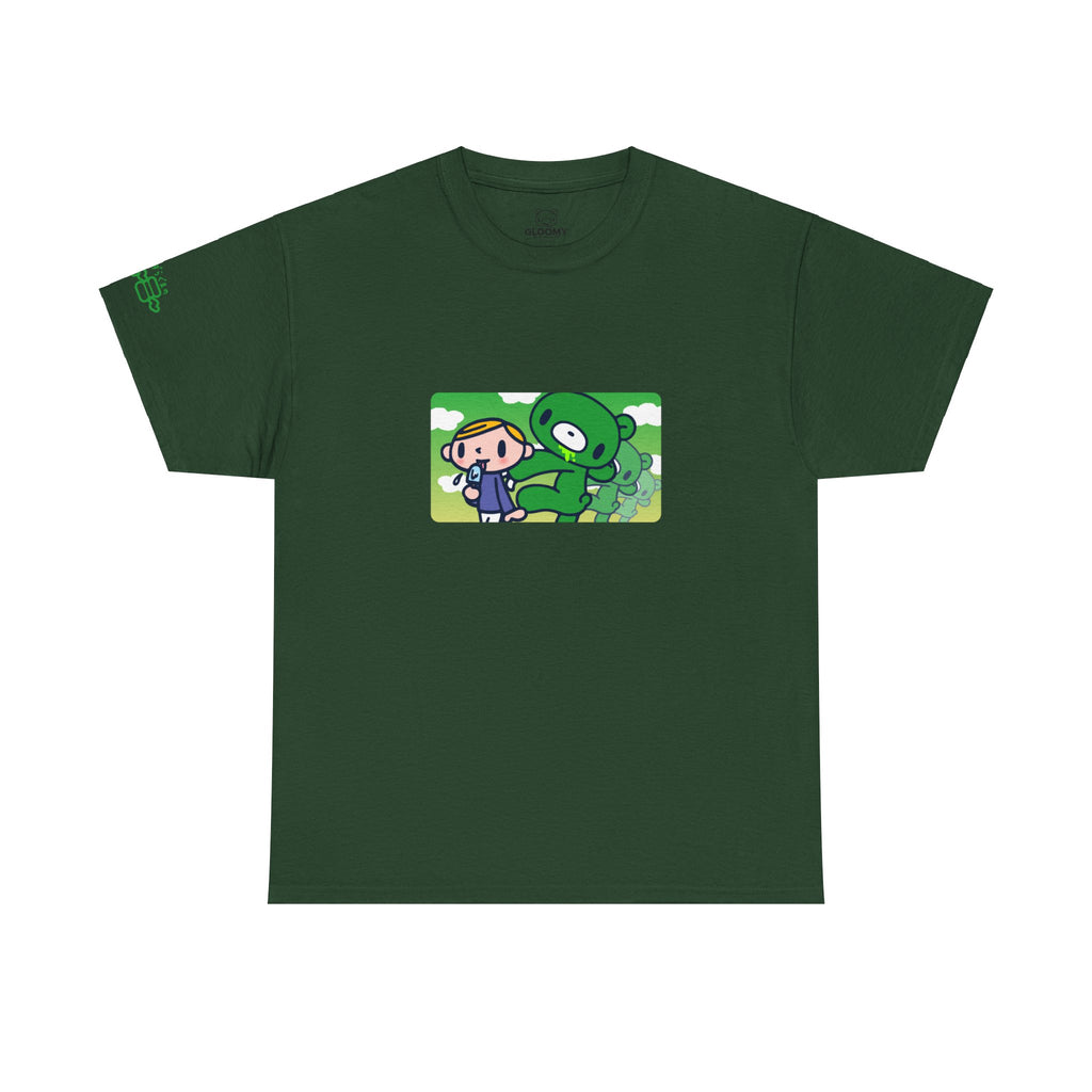 Sneak Up Green Gloomy Bear Tee