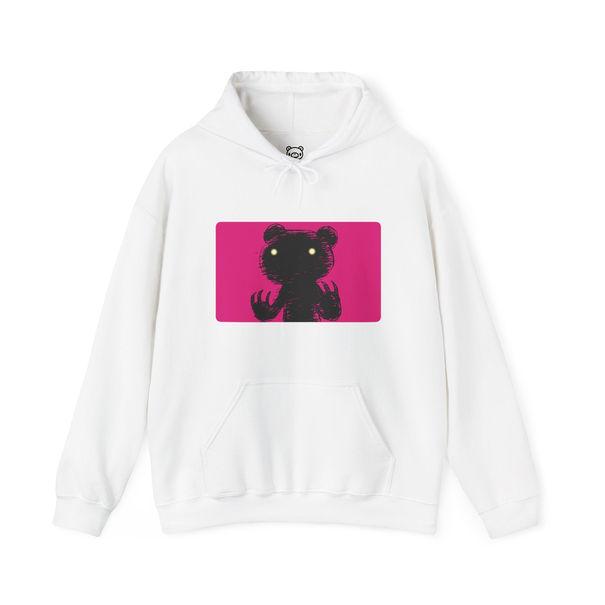 Pink Block Abstraction Gloomy Bear Hoodie