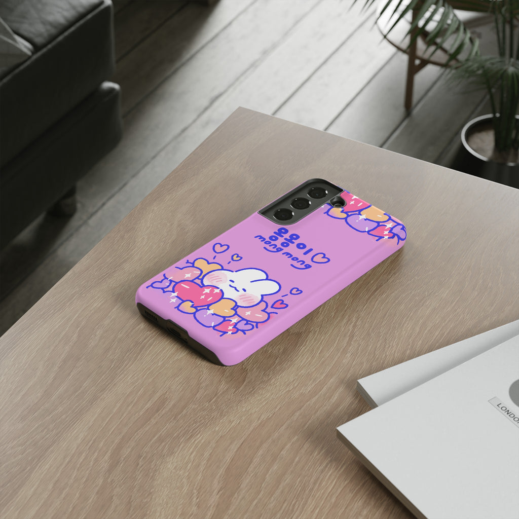 Lovely Mong Mong Heart Bath Phone Case