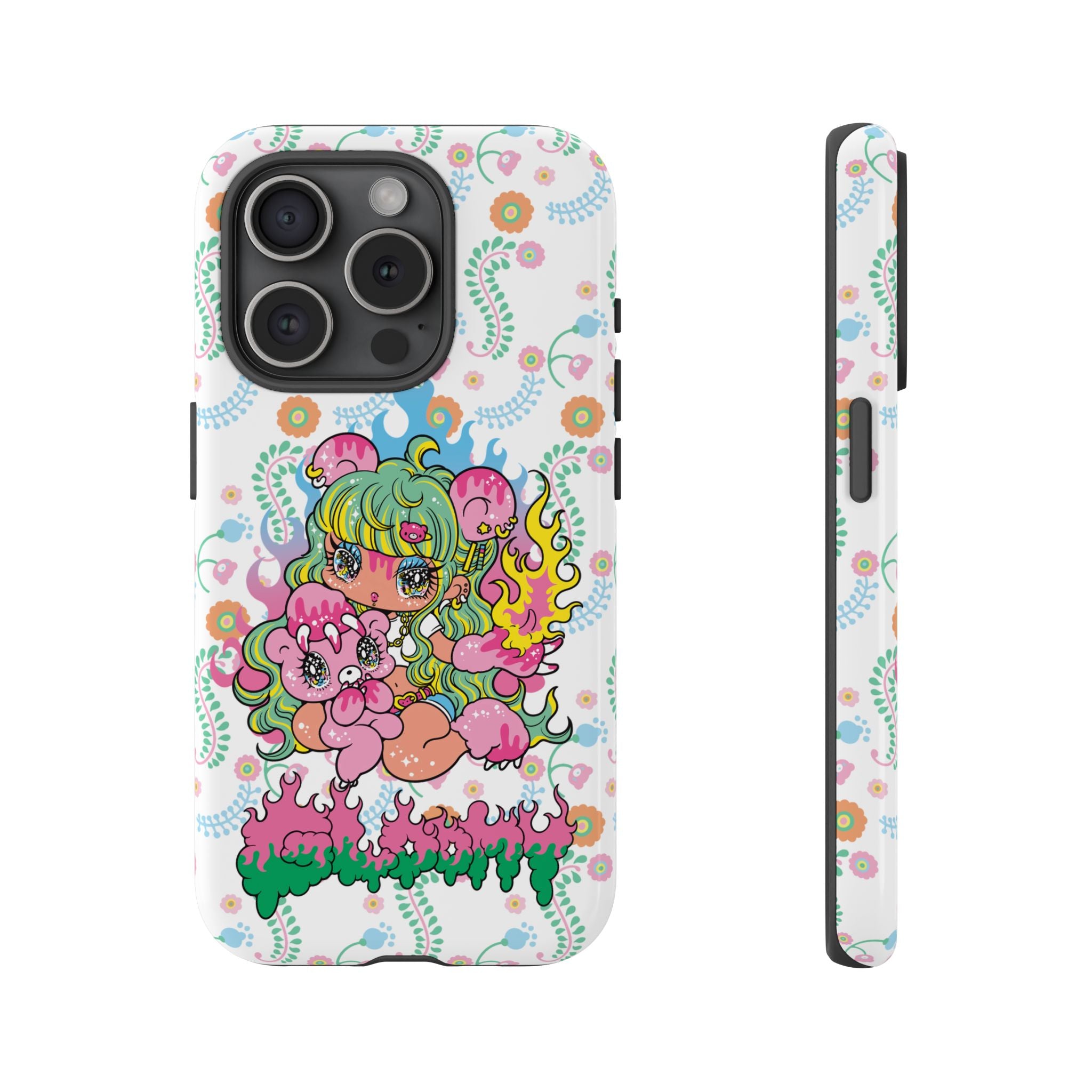 YURIE SEKIYA X GLOOMY BEAR ⭐️ FIRE GIRL PHONE CASE