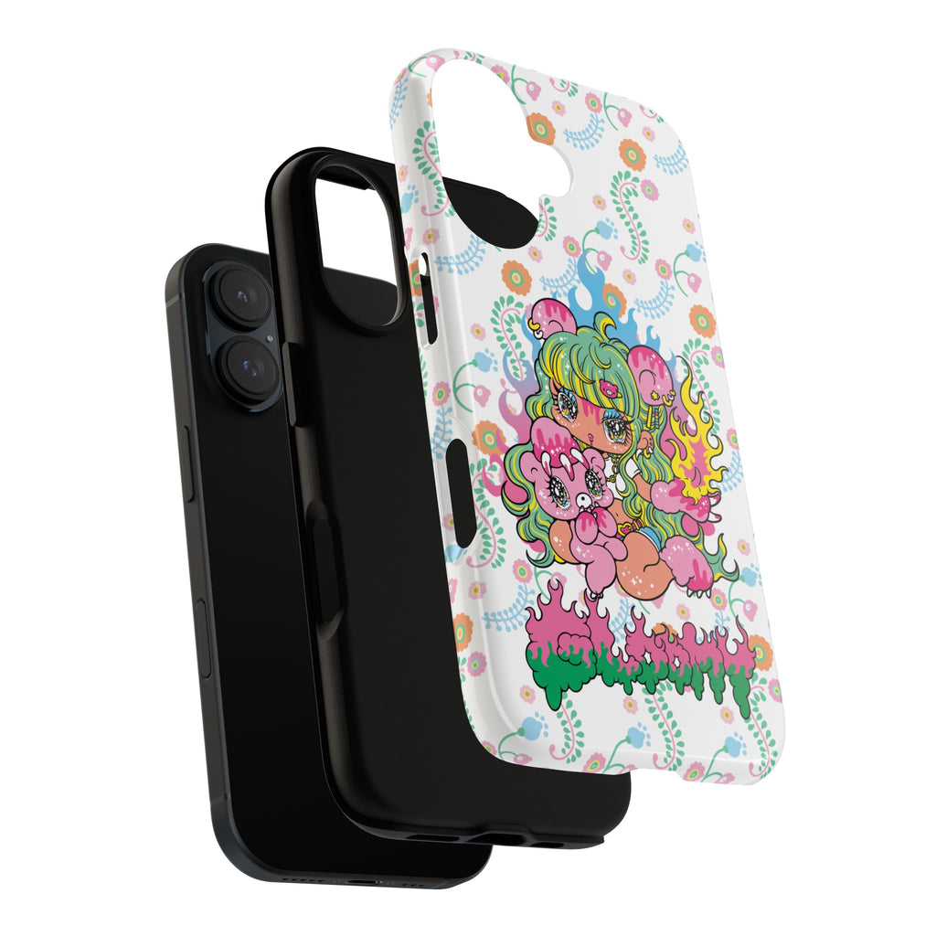 YURIE SEKIYA X GLOOMY BEAR ⭐️ FIRE GIRL PHONE CASE