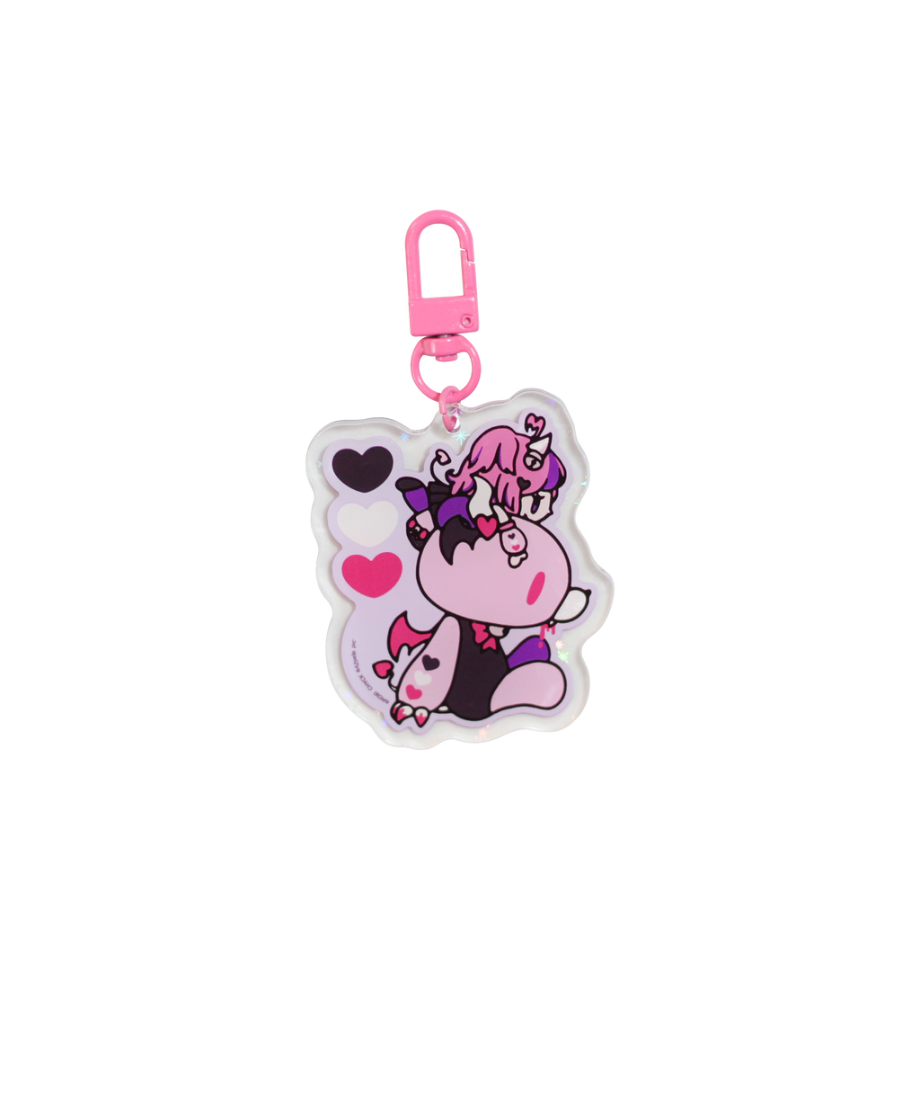 Ironmouse x Gloomy Bear Together Acrylic Keychain