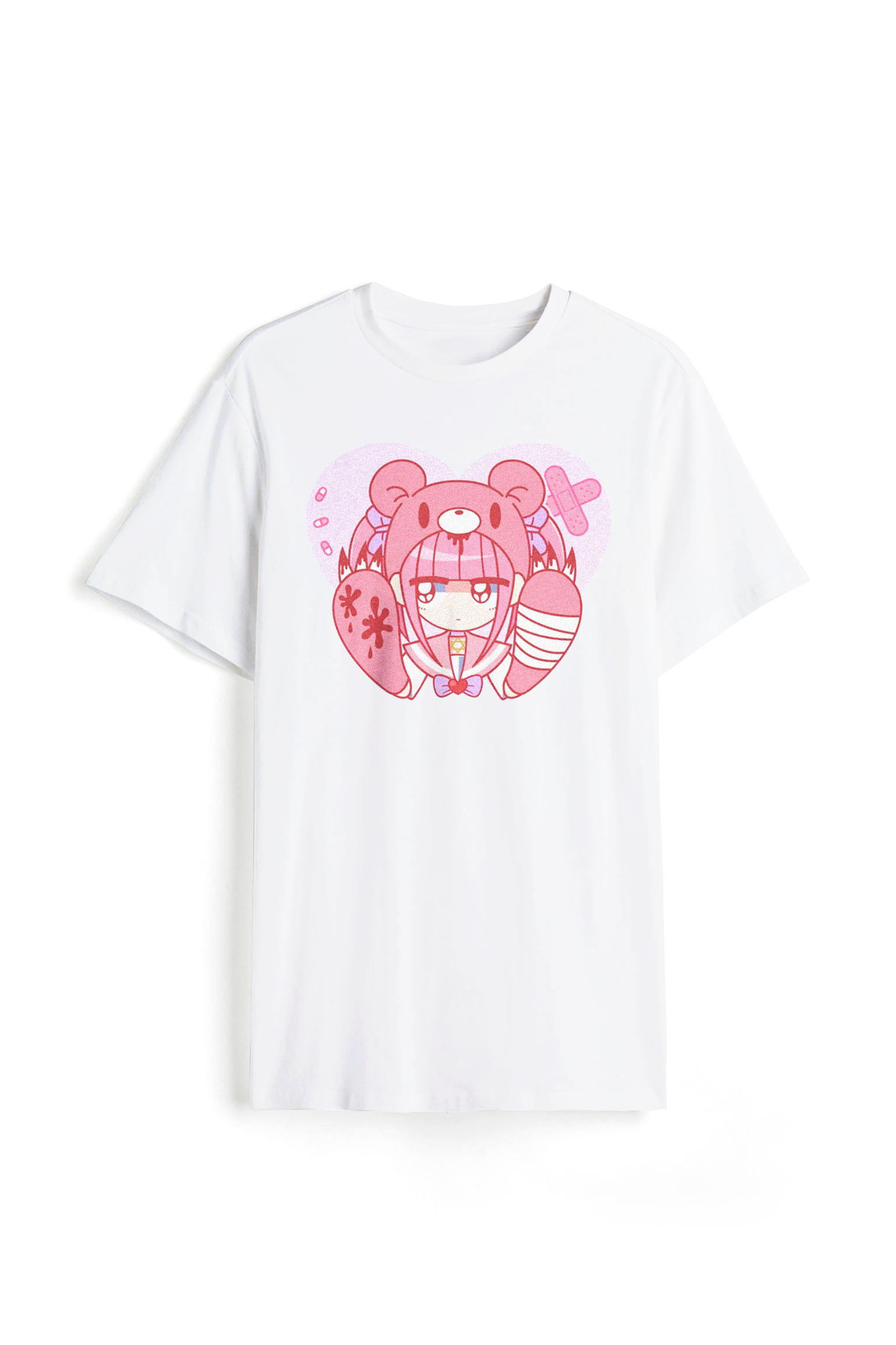 Menherachan X Gloomy Bear Bandaid Tee