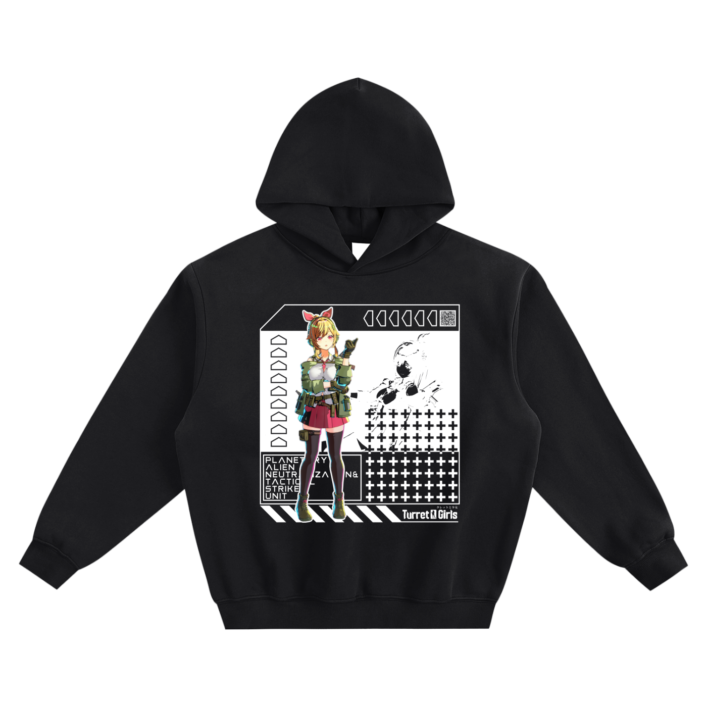 フリースボクシーパーカー