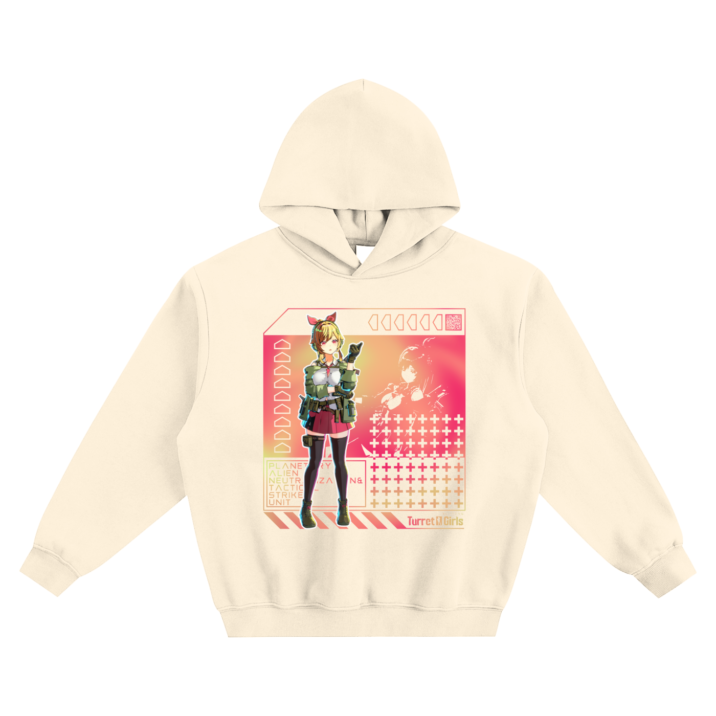 フリースボクシーパーカー