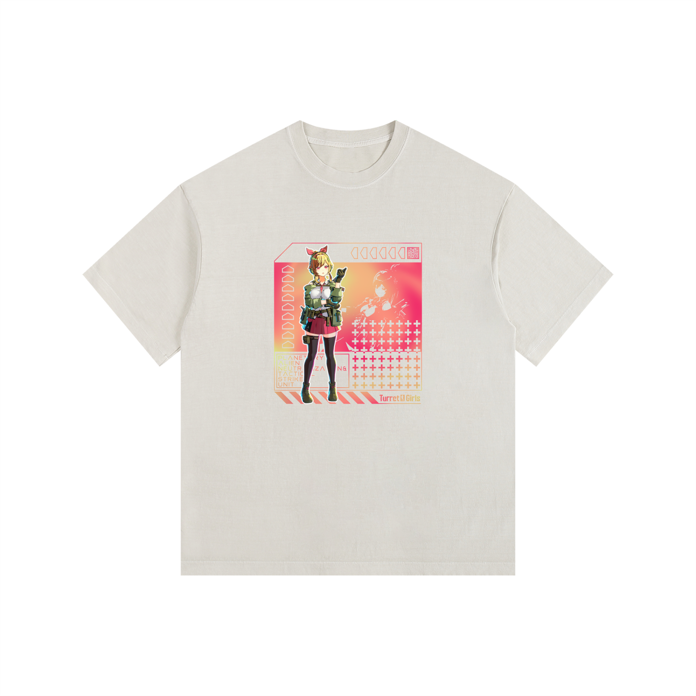Turret Girls - Oversize Tee - PANTSU (sunset)