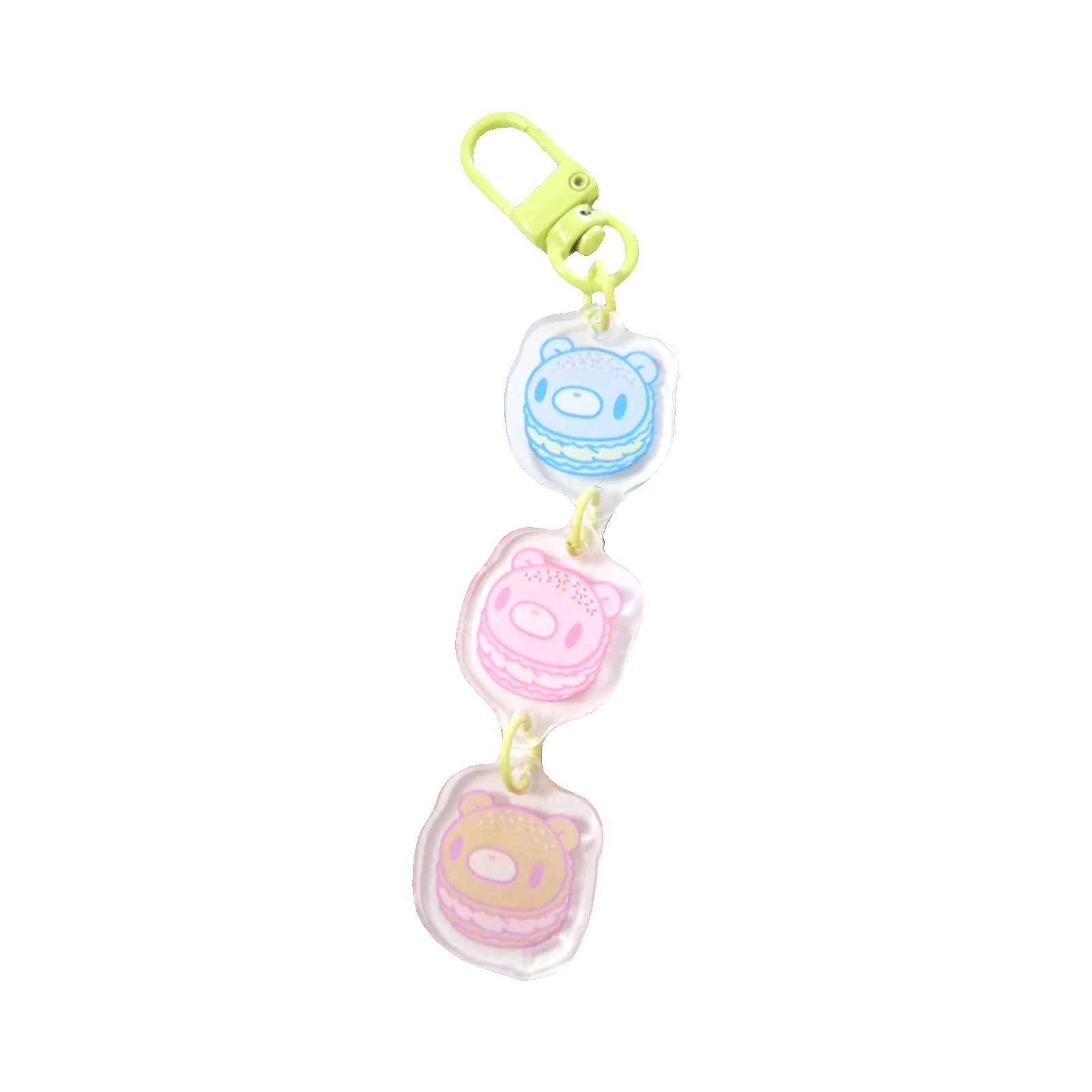 Gloomy Bear Cafe Macaron Tiered Acrylic Keychain [Pastel Ver.]